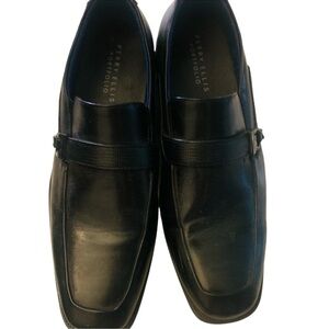 Perry Ellis Sz 9.5 Men's Black Slip-On Loafers